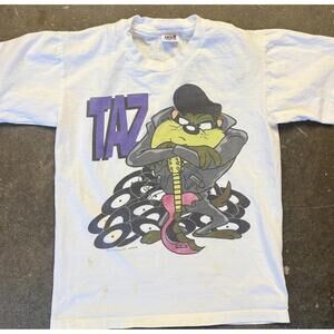 Vintage Taz t shirt Rock n Roll Anvil USA Youth XL